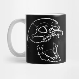 screaming skull Mug